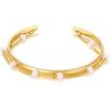 Joias de Pérola Assimétricas de Luxo Acessível Francês Pulseira de Liga Pulseira Multicamadas Simples Elegante para Meninas Conjunto de Pulseiras