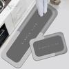 Fabricantes transfronterizos mayoreo simple viento cocina tapete de piso para el hogar sucio tapete antideslizante largo baño absorción de agua y aceite tapete para pies