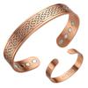 Pulsera Magnética de Nudo Vintage de Cobre Puro de Venta Caliente Europea y Americana Pulsera Magnética de Cobre Rojo Fabricante de Joyería al por Mayor en Stock