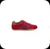 Stock Listo Color Block Retro Zapatos de Entrenamiento Alemanes Mujer 2026 Otoño Nuevos Punta Redonda Con Cordones Casuales Zapatos Deportivos Zapatos Forrest Gump