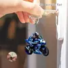 Colgante de Bicicleta y Motocicleta Nuevo y Creativo Acrílico Plano Llavero Decoración de Mochila Llavero