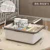 Caixa de Armazenamento para Mamadeiras, Produtos para Bebês, à Prova de Poeira, com Tampa, Suporte de Drenagem, Louças de Bebê, Brinquedos, Armazenamento de Alimentos para Recém-Nascidos