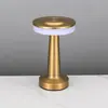 Luz Nocturna LED Nórdica Creativa Transfronteriza con un Toque de Alta Gama para el Dormitorio, Recargable por USB Táctil Arte de Hierro Atmósfera Regalo Lámpara de Mesa Mancuerna