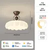 Lámpara de Techo para Dormitorio Estilo Francés de Mediados de Siglo Flor de Grano de Nogal Retro Estilo Crema Lámpara para Habitación Principal Nueva Estilo 2025