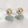 Aretes de Moda Europea y Americana Retro de Alta Gama Versátiles Nuevos Aretes de Diseño Nicho con Clase Aretes de Temperamento de Lujo Ligero