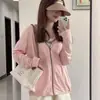 Ropa con Capucha para Mujer con Protección Solar para Uso al Aire Libre - 5 Grados al Aire Libre Moderna Hielo-Sensación Aspecto Adelgazante Anti-UV Chic Color Puro Versátil Top