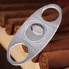 Tijeras para puros de acero inoxidable de doble hoja, herramienta cortadora de puros portátil europea y americana, cortadora manual de cigarrillos, tijeras para cigarrillos al por mayor