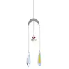 Suministro Directo Transfronterizo Serie Dorada Plateada Colección Luz de Luna y Estrella Jardín de Joyas Decoración Colgante de Cristal Atrapasoles