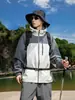 Jaqueta Casual Masculina Funcional Nova de Primavera e Outono Estilo Montanha à Prova de Vento e Impermeável para Exterior Jaqueta de Costura em Cor Contrastante Jaqueta para Homens