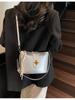 Bolso Bandolera de Moda Transfronteriza, Bolso Balde Simple para Mujer, Nuevo Bolso Casual con Temperamento para Mujer 2025, Bolso de Mano para Viajar