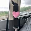 Funda Protectora para Cinturón de Seguridad de Coche Cubierta Protectora Corazón Decorativa Cinturón de Seguridad Universal para Todas las Estaciones de Mujer Gama Alta para Niños Antiahogo