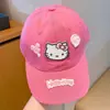 Gorra de Béisbol Sanrio para Niños Primavera Verano Dibujos Animados 3D Hello Kitty Ala Ancha Gorra de Pico Infantil Sombrero para el Sol