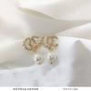 Pendientes de botón elegantes de moda con aguja de plata s925 que combinan con todo. Pendientes de temperamento ligeros de lujo de alta calidad para mujer. Pendientes pequeños franceses al por mayor.