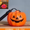 Suministros Decorativos Sonoros Calabaza de Halloween para Niños Luz Escena Pequeña Centro Comercial Adornos Cubo de Jardín de Infancia Iluminación de Plástico