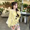 Moda para Mujer Traje Vestido 2026 Verano Nuevo Estilo Elegante Adelgazante Protector Solar Top Falda Estampada Fresco Conjunto de Dos Piezas