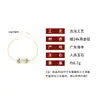 Novo Bracelete de Flores de Esmalte Flor de Lótus da Sorte Estilo Palácio Antigo Dourado High-End Estilo Chinês com Design de Luxo Leve