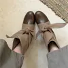 Botas de media pantorrilla con lazo y bloques de color estilo europeo y americano para mujer, botas de moda con tacón grueso que aumentan la altura, botines cortos de punta redonda para primavera y otoño, botines elegantes