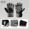 Guantes de Fitness con Soporte Integrado para Muñeca para Mujeres, Antideslizantes, Anti-Ampollas, Absorbentes de Impactos, de Medio Dedo para Hombres, Adecuados para Dominadas