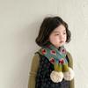 Bufanda para bebé, otoño e invierno, estilo coreano, cálida, gruesa, de punto, resistente al viento, protección para el cuello, manga para niño.