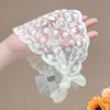 Doce Faixa de Cabelo de Renda Floral com Amarração para Meninas, Uso Diário, Festa de Primeiro Aniversário, Adereços para Fotos, Acessório de Cabeça de Bebê de Renda Estilo Fada