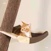 Juguete para Trepar Gatos Hamaca Nido de Gato Paraíso para Gatos Cápsula Espacial Marco de Trepar para Gatos Dinosaurio Madera Maciza Plataforma de Salto Decoración para Gatos Otro