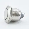 Loniu 19mm Cabeça Chata Sem Luz Botão Metálico Auto-Restaurador Auto-Travamento Reset Power Start Botão À Prova d'Água