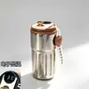 Taza termo para café con pantalla de temperatura, regalo al por mayor, alto valor estético, taza de viaje portátil, diseño nuevo y simple, taza de acero inoxidable 316