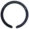 Parche Magnético de Carga Forma de C Redondo Lámina Magnética Grabada con Láser Pegatina Trasera para Teléfono/Tableta Montado en Coche Anillo Magnético Accesorios para Teléfono