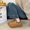 Sandálias Birkenstock de Solado Grosso para Mulheres, Novo Estilo de Inverno 2026, Forradas com Lã, Tudo Incluído, Retrô, Versáteis Slip-On, Quentes, de Algodão