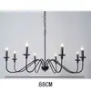 Candelabro Moderno Minimalista de Hierro Forjado de Lujo Ligero Estilo Americano para Sala de Estar, Comedor, Dormitorio, Estudio, Casa de Campo e Iluminación Única Estilo Vela