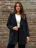 2026 Nuevo Abrigo de Lana Elegante de Otoño/Invierno Transfronterizo Europeo y Americano para Mujer Chaqueta de Lana Holgada de Doble Botonadura