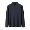 Camisa Polo de Manga Larga Waffle Grueso 5A Antibacteriano con Forro de Polar para Trabajo, Camisa Polo de Grupo con Logo Corporativo Personalizado