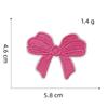Nuevo Parche de Tela de Niña de Dibujos Animados Rosa Muñeca Etiqueta Bordada por Computadora Parche de Bordado Parche con Agujero Accesorios para Ropa Venta al por Mayor
