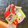 Autêntico Série Microfone Crayon Shin-Chan Chaveiro Fofo Feminino Exquisito Pingente para Mochila Escolar Pingente de Boneco Cartoon