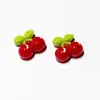 Pendientes Magnéticos para Orejas No Perforadas, Cereza Helada de Rábano de Verano, Sin Perforación, Pendientes Versátiles Simples Dulces para Estudiantes de Uso Diario