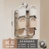 Estante para Zapatillas con Ventosa Baño Estante de Almacenamiento Sin Taladro Organizador de Drenaje de Zapatos Colgador de Pared para Inodoro