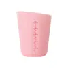 Copo Medidor de Silicone com Marcações 250 ml 500 ml copo medidor visual dupla escala copo medidor de cozinha copo de silicone de grau alimentício