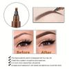 Lápiz de Cejas de Cuatro Puntas para Comercio Exterior Resistente al Agua y No Fácil de Remover Maquillaje Lápiz Líquido para Cejas de Cuatro Puntas Grandes Fácil de Colorear Lápiz de Maquillaje