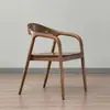 Silla de Comedor Shumeite, Silla de Estilo Chino, Silla de Madera Maciza Estilo Nórdico para Sala de Estudio con Respaldo, Silla Simple para Reuniones, Silla de Madera Maciza para el Hogar