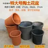Vaso de Flores Alto de Cerâmica Vermelha, Vaso de Barro Vintage Extra Grande, Vaso de Flores Queimado Simples, Respirável para Clívia, Frete Grátis por Mai Mai Taibao