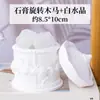 Caja de aromaterapia de yeso de cristal natural, piedra difusora sin llama, yeso para colorear DIY, adorno de piedra de cristal pintado