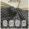 Conjunto de Cama de Algodão Puro Xadrez Casual Quatro Peças 100% Algodão Cobertura de Colcha para Dormitório Estudantil Conjunto de Três Peças para Todas as Estações 4