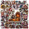 Compra directa transfronteriza de 50 calaveras de abeja reina del Día de Muertos, pegatinas decorativas creativas, calcomanías impermeables personalizadas y originales