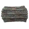 Venda Rápida 2019 Faixa de Cabelo de Veludo Feminina Europeia e Americana Outono e Inverno Novo Gorro de Tricô Colorido para Rabo de Cavalo