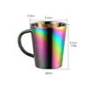 Taza Popular Transfronteriza de Acero Inoxidable 304 con Asa, Taza de Agua de Doble Pared, Taza para Beber de Restaurante, Taza de Cerveza, Se Puede Imprimir con Logo