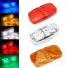 Camión Remolque Vehículo Eléctrico Luces Laterales Dobles Redondas 10LED26LED Voltaje Amplio Luz de Advertencia Estroboscópica Luz de Giro