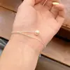 Pulseira Elegante de Pérolas Estilo Coreano de Luxo Leve Moda Popular na Internet Design de Nicho Zircônia Estilo Frio