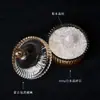 Cuenco desmagnetizador de cristal natural, piedra en bruto de cristal blanco, pulsera de piedra triturada, pulsera, piedra de purificación y desmagnetización, recipiente para guardar joyas