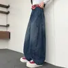 Jeans de Primavera y Otoño para Niñas 2026 Nuevos Casuales Estilo Coreano para Niñas Tallas Medianas y Grandes Vaqueros de Mezclilla con Parches Pierna Curva Transfronterizos