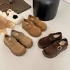 Zapatos Birkenstock de Suela Gruesa Forrados de Lana para Mujer 2025 Invierno Nuevos Versátiles Cálidos Mocasines Slip-On de Suela de Plataforma Engrosados